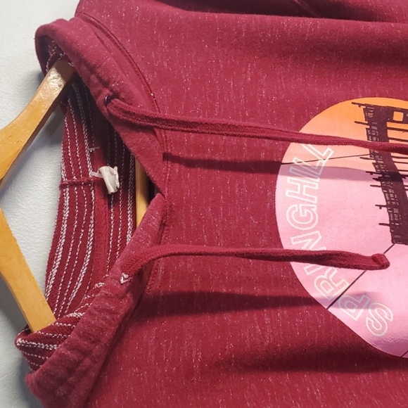 Springhill Outfitters shirt men's size xl (guessing) red hoodie rubberized Decor - Picture 4 of 10